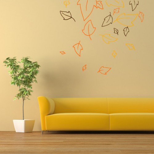 falling leaves_wall sticker