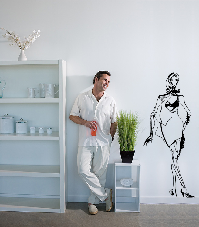 fashion model_wall sticker