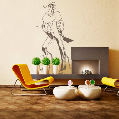 fashion model_wall sticker