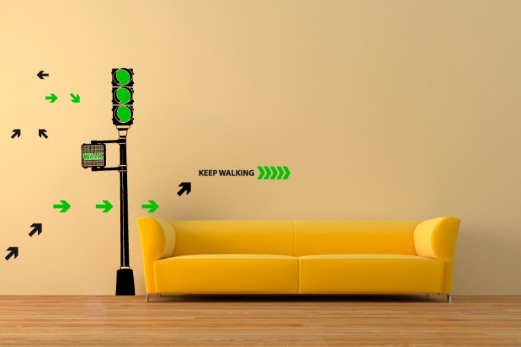 traffic light_wall sticker